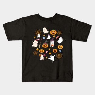 Halloween Face Mask, Happy Hallween For kids, Haloween ghost Face Mask for Kids. Kids T-Shirt